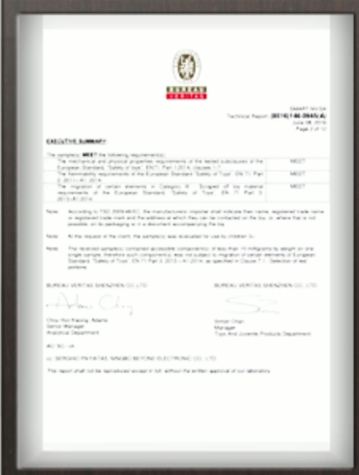 ASTM certification or testing document preview