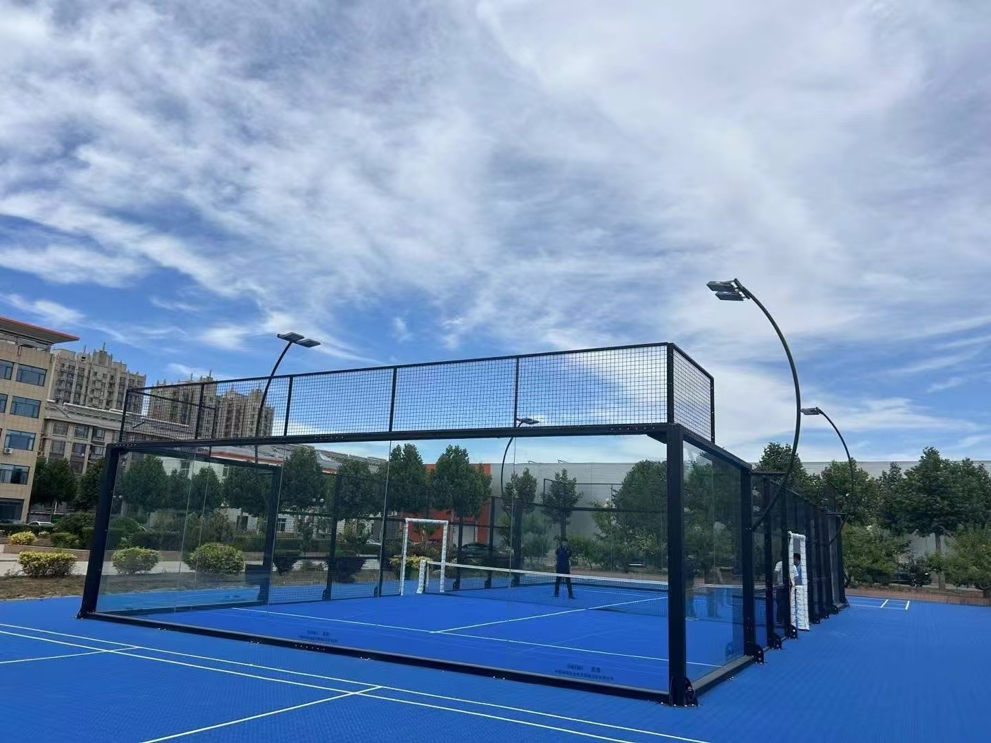 Completed classic court installation