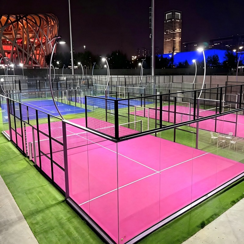 Commercial panoramic padel court
